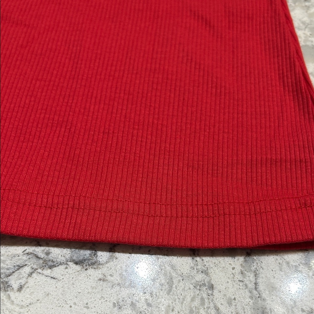Vintage Company Collection Collection Bold Ribbed Red Top - Picture 5 of 11